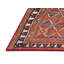 Tapis géométrique brun / rouge / noir-117994621