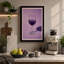 Wine Glass Shadow Minimalist - Wrapped Canvas-510435443-510435445
