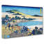 Fukui Bridge In Echizen Province by Katsushika Hokusai - Wrapped Canvas Painting-55363737