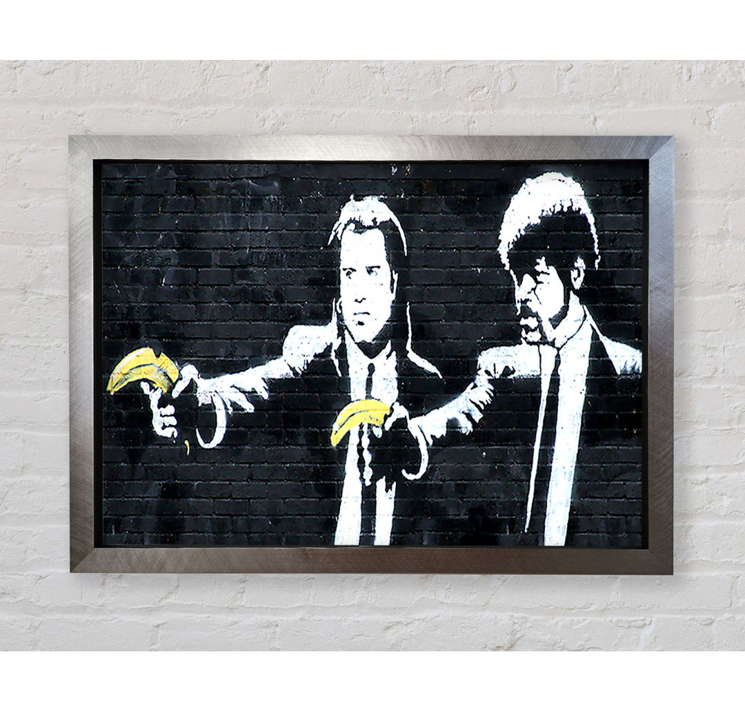 Banksy Pulp Fiction - Einzelne Bilderrahmen Kunstdrucke