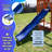 Sportspower Grand Mesa Wooden Swing Set with Lifetime Warranty on 8' Double Wall Slide