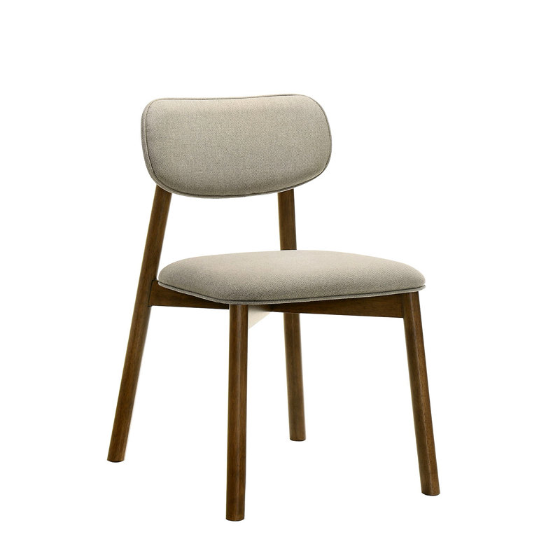 Chaise de salle à manger rembourrée en polyester de style moderne Mid-Century