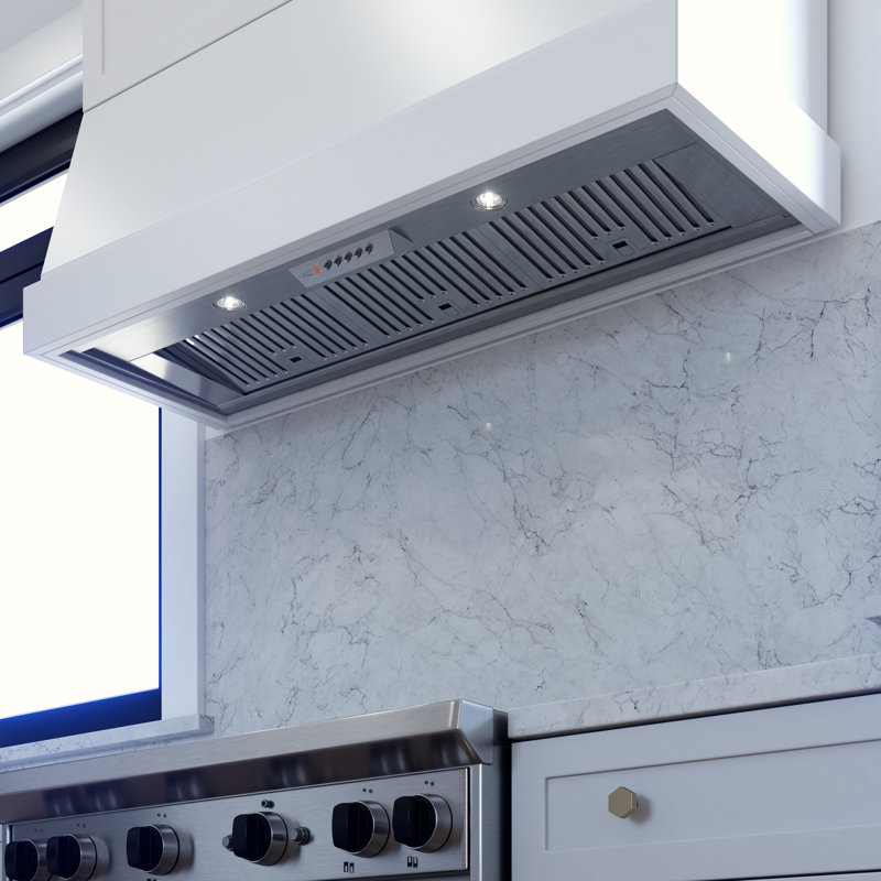 Hotte intégrée à conduit 33,75 "1000 CFM en acier inoxydable