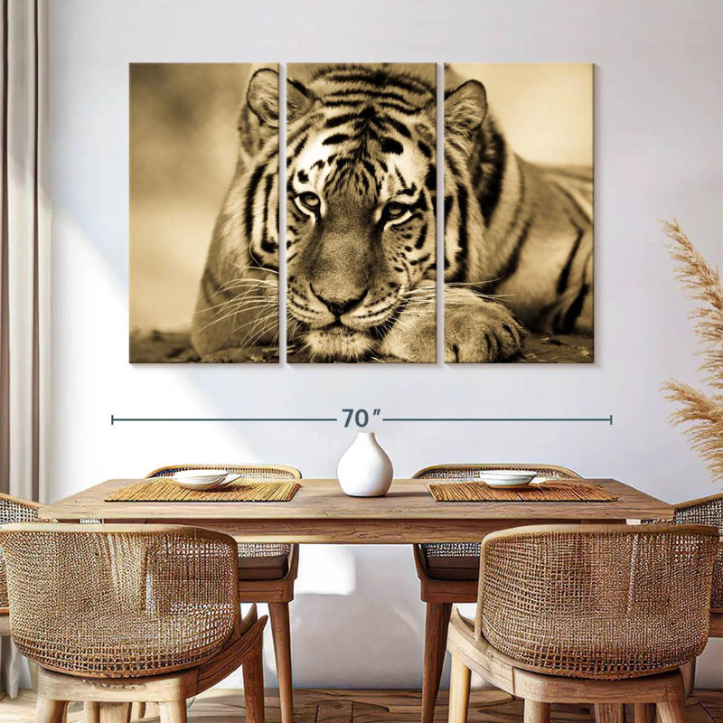 Ferocious Tiger III, 42" H x 65" W