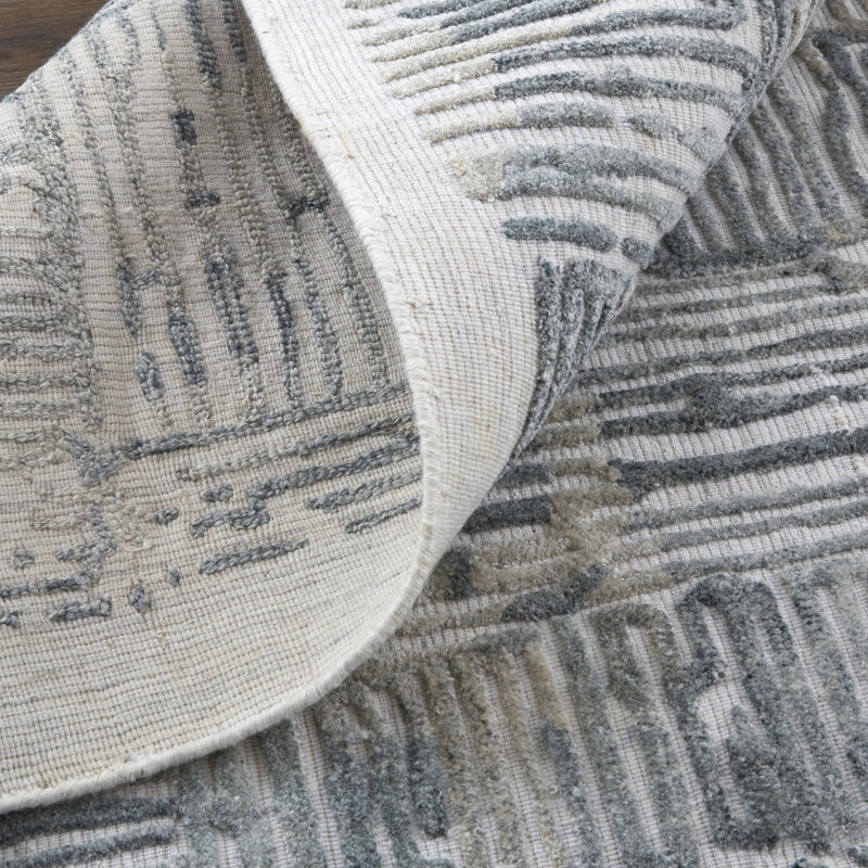 Performance Viscose Abstract Indoor Rug, Rectangle 3'6" x 5'6"