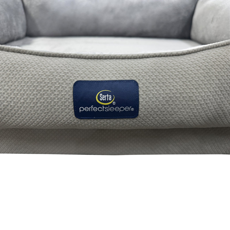 Lit pour chien Serta Ortho Cuddler, Gris, H 10 po x l 46 po x P 34 po