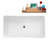 51" Streamline Soaking Freestanding Tub and Tray With Internal Drain-101687106