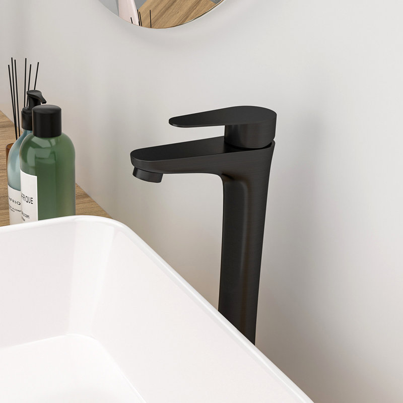 Oil-Rubbed Bronze Vessel Sink Faucet Single Handle Tall Bathroom Sink Faucet Vanity Bathroom Faucet