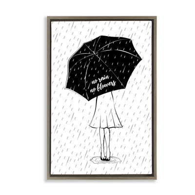 «No Rain No Flowers», toile flottante encadrée par Martina Pavlova