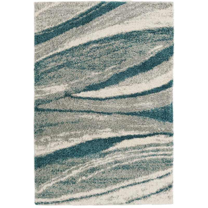  Whisper Soft Touch Shag Rug, Rectangle 6'1" x 9'