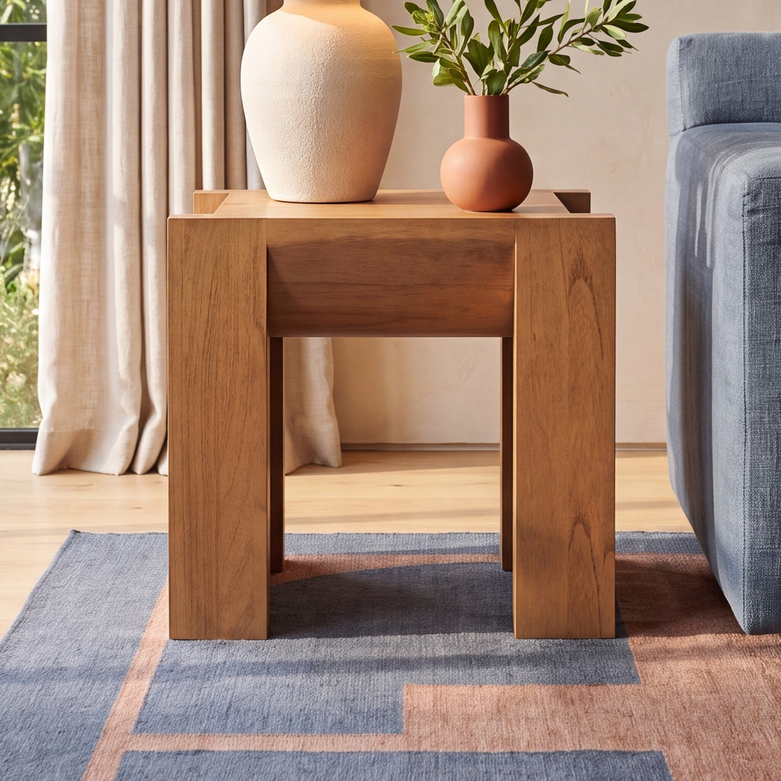Ghavin 22" End Table, Natural