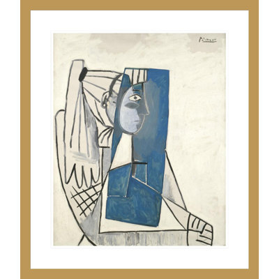 Portrait de Sylvette David par Pablo Picasso, impression giclée sur cadre