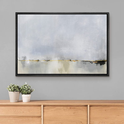Collage Abstract Shapes - Peinture sur toile à cadre flottant