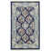 Tapis bleu marine à motif floral Jackson