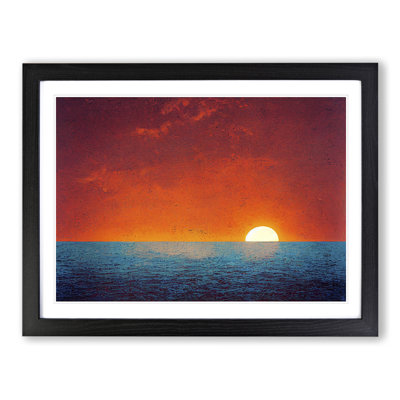 XH1022-6370X Mystical Ocean Sunset - Single Picture Frame Print