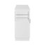 U_STYLE Buffet blanc de 54,3 po avec rangement, 4 portes et 1 tiroir, desserte de cuisine moderne avec tablettes réglables et tringle latérale-1027998368