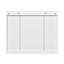 Armoire de salle de bain avec miroir, armoire à pharmacie murale avec 4 tablettes, armoire d'appoint