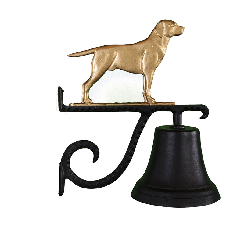 Cast Weather Resistant Metal Animals Bell, Gold