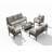 5-Piece Metal Patio Furniture Set-1819452054