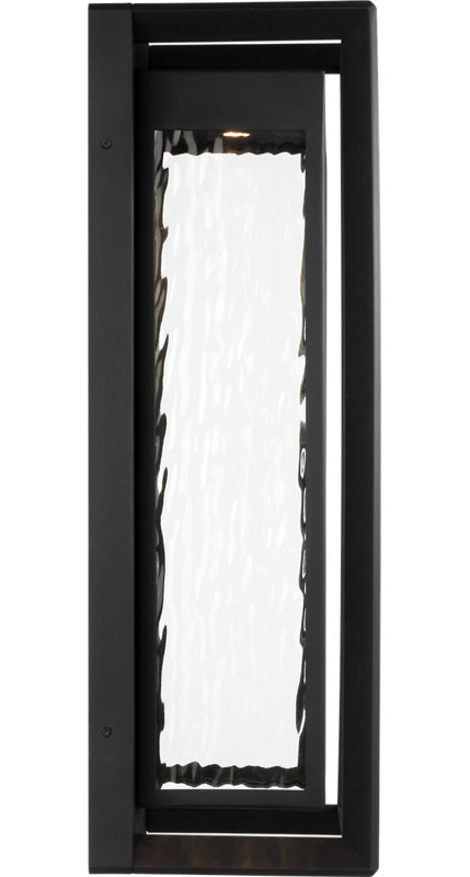 Urbandale Grande Wall Lantern, Textured Black