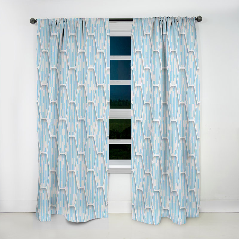 Rideau en lin / polyester, L 52 po x L 63 po