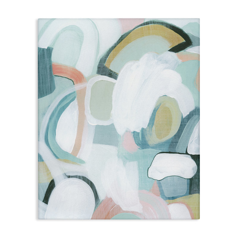  "Pastel Arched Forms", art mural par Grace Popp, H 40 po x l 30 po
