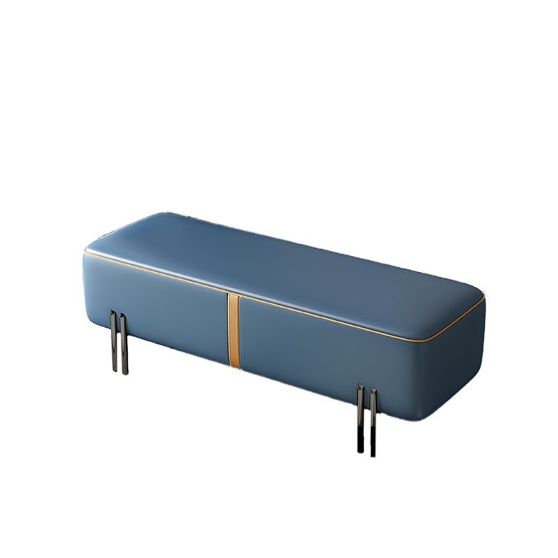 Banc de rangement Tatyona, H 16,53 po x l 59,05 po x P 17,71 po , Bleu/orange
