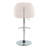 Dahlia Contemporary Adjustable Barstool In Metal With Metal Accent And Round Metal Footrest By Lumisource - Set Of 2-114850896-114850894