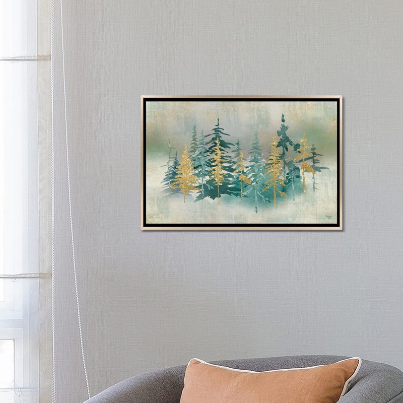 «Shimmering Forest», reproduction d'art sur toile encadrée, H 18 po x l 26 po, Impression encadrée sans passe-partout