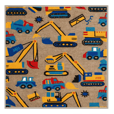 Tapis beige lavable à la machine