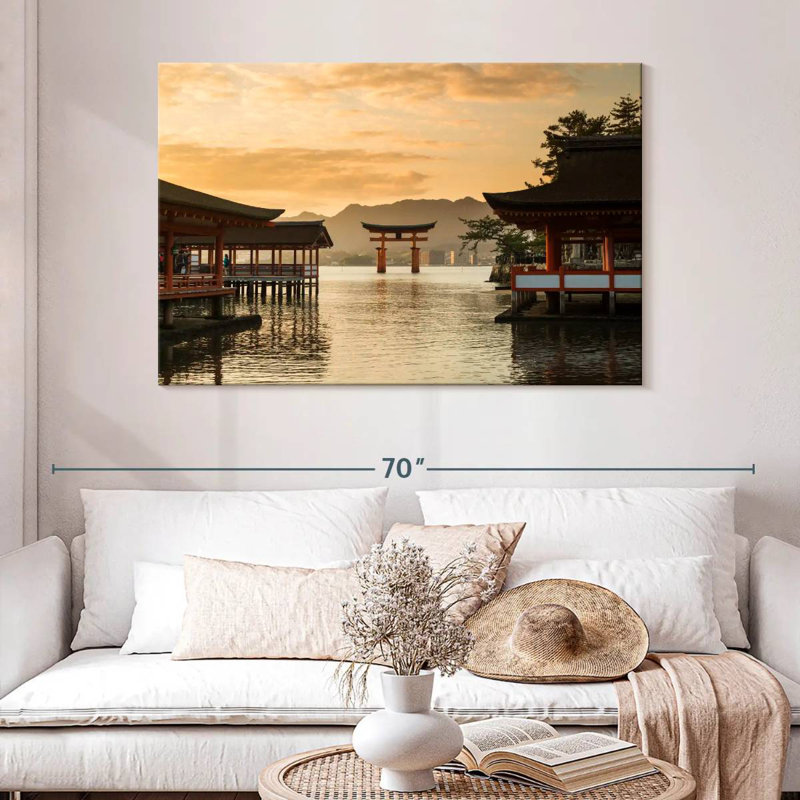 Célèbre sanctuaire Itsukushima, H 32 po x l 48 po