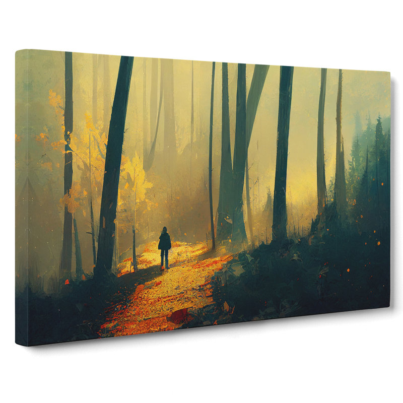 Beguiling Autumn Forest - Wrapped Canvas, 35cm H x 50cm W x 3cm D