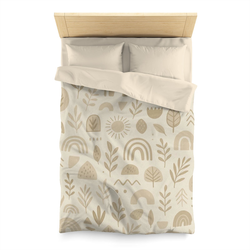 Duvet Covers Polyester Duvet Cover, Twin Duvet Cover, Cream/Light Brown