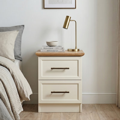 Cleverdon Feya 2 Drawer Bedside Table