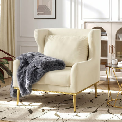 Chaise avec accoudoirs moderne en fer et structure en fer