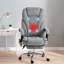 Chaises de bureau télécommandées gris clair, 67,3 x 71,8 x 118,8 po, avec conception réglable