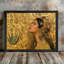 Art mural encadré noir de style bohème de Gustav Klimt - Art nouveau, décorations ornementales encadrées-2012777102