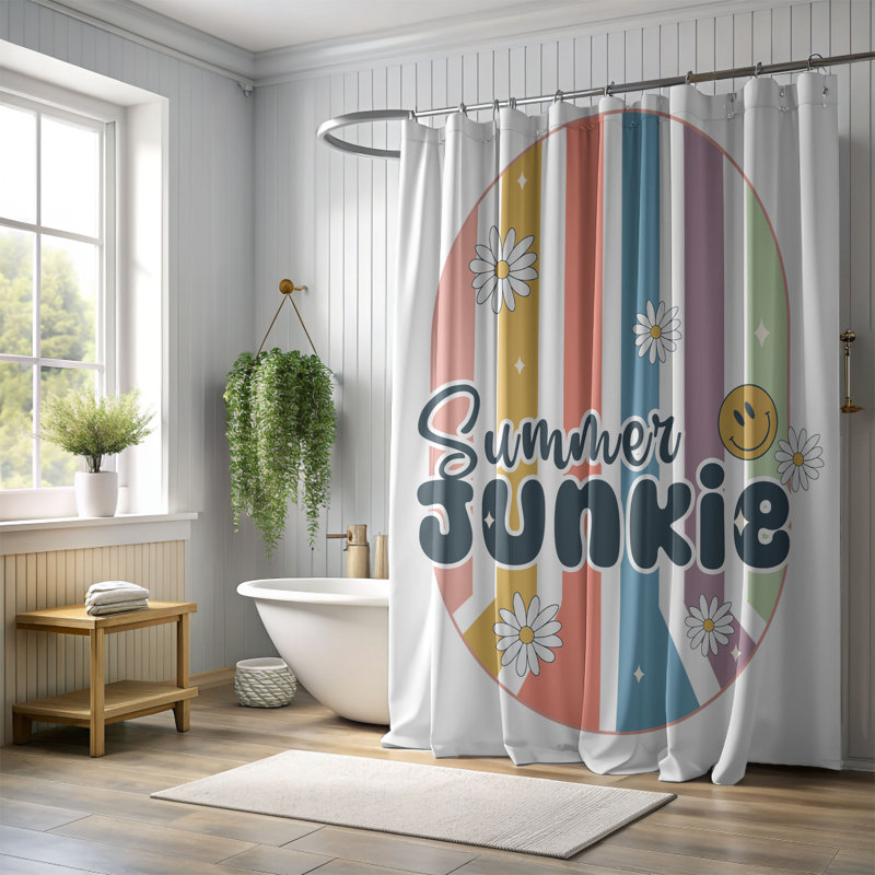 Mahalya Shower Curtain, H 74 po x l 71 po