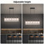 6 lustres rectangulaires noirs modernes à 6 lumières pour la cuisine dans le couloir de la salle à manger
