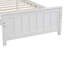 Lit plateforme en bois simple, blanc