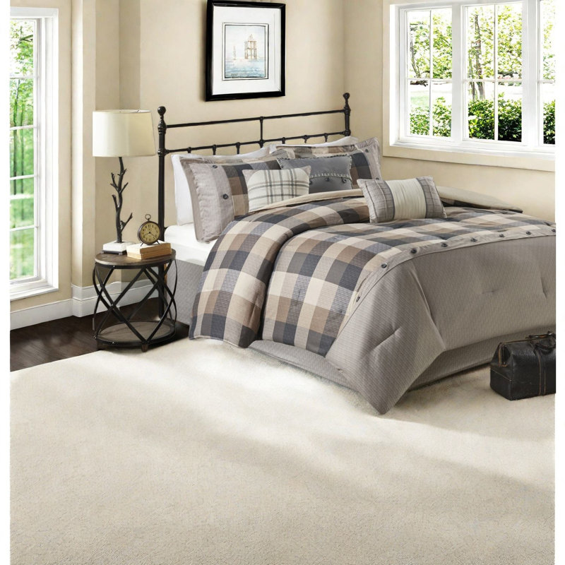 De literie pour très grand lit, chevrons en polyester pour la maison