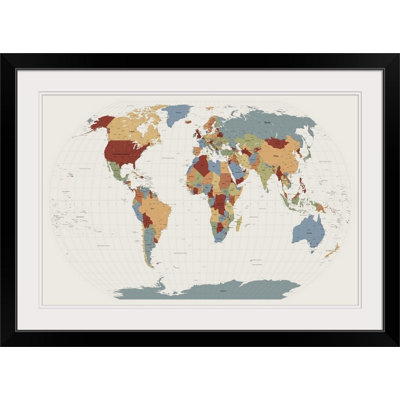 «World Map» par Bellen, impression