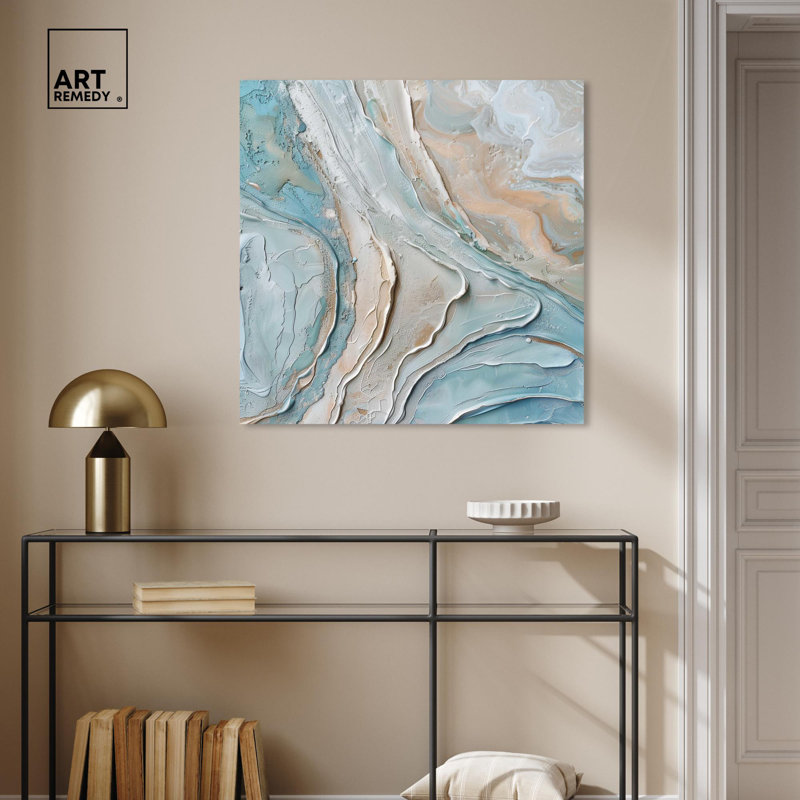 «Beachside Canvas Fall» par Art Remedy, H 30 po x l 30 po, Toile tendue