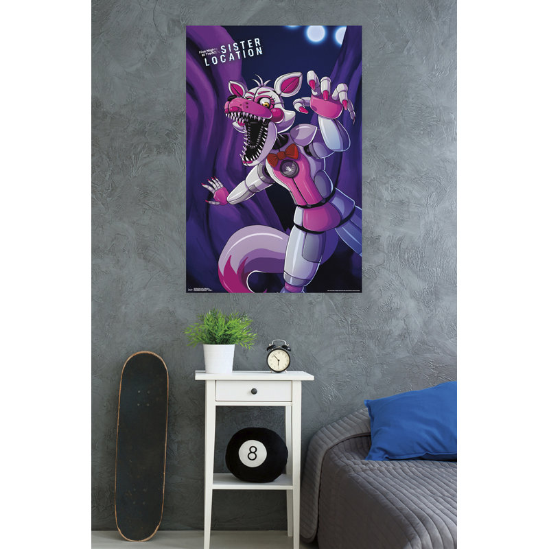 Cinq nuits à freddy : emplacement sœur-impression sur papier foxy funtime