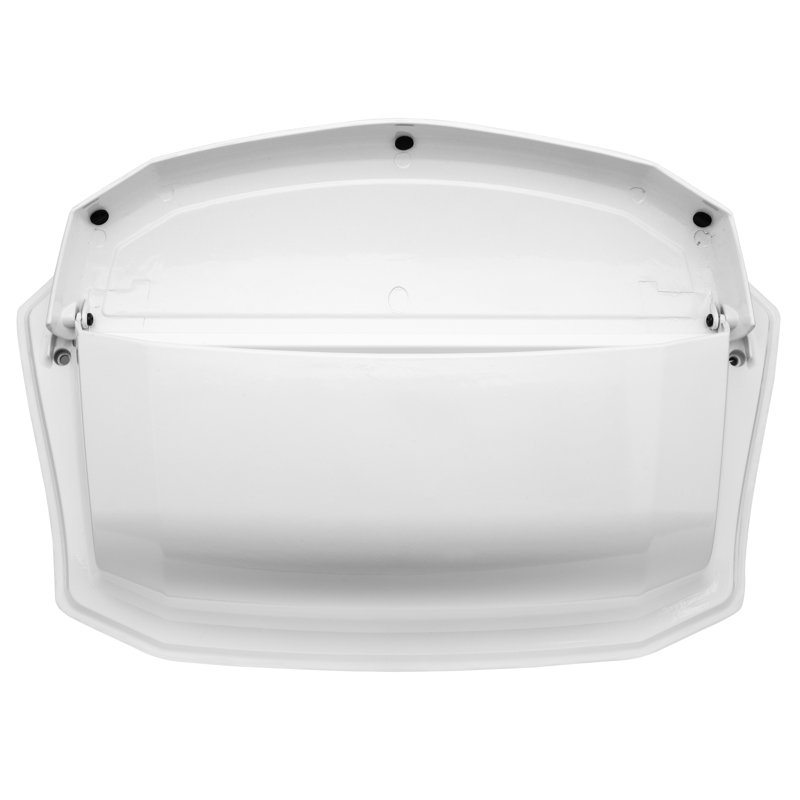Villa White Aluminum Wall Mounted Mailbox with Decorative Design