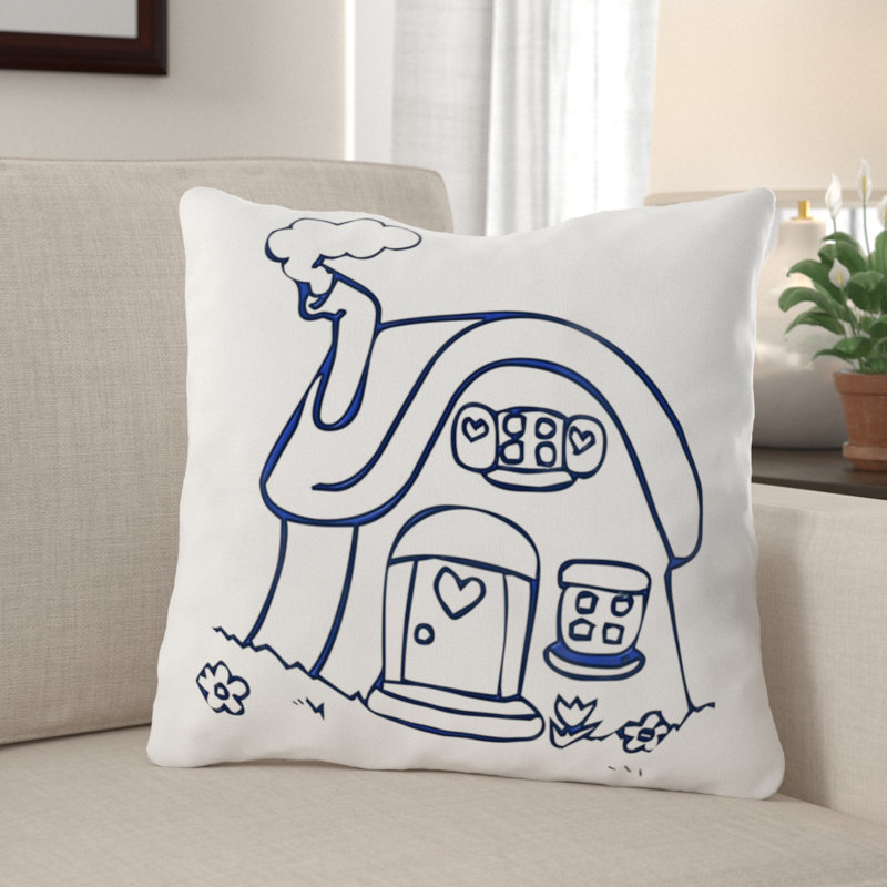 Edinger Outdoor Reversible Throw Pillow, Microsuede, Indoor