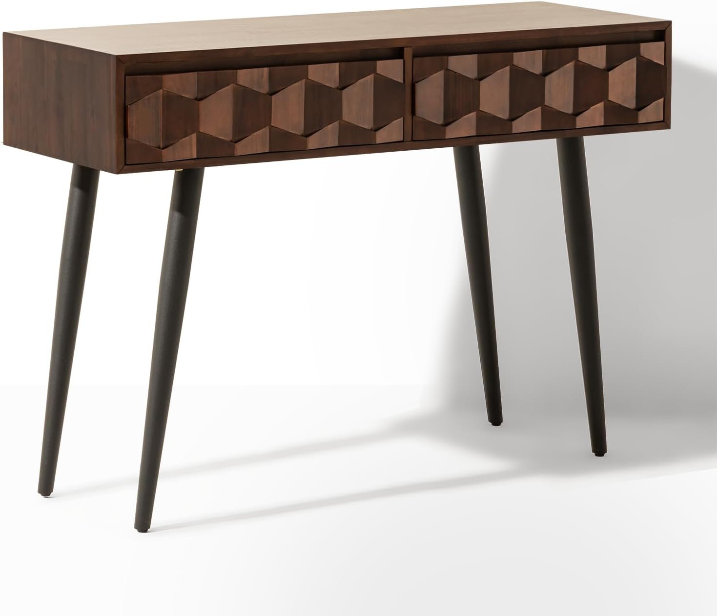 Corrigan Studio® Mid-Century Modern Console Table With 2 Drawers ...