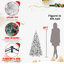 Arbre de Noël floqué avec lumières-1765460854