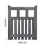 Gate Fencing with 1 Panel(s) Included-1113307128