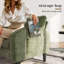 Chaise d'appoint style Mid-Century avec poches latérales, revêtement en velours côtelé-1086075202